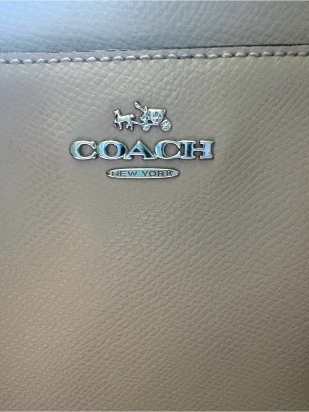 Coach Bags | Coach F34663 Minetta Chalk Cross-Grained Leather crossbody - Picture 4 of 12
